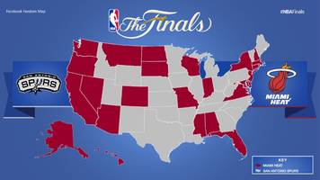 Map Shows Which Team Every State Is Rooting For In The NBA Finals